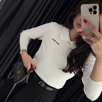 Miu Miu Polo Yaka Kazak