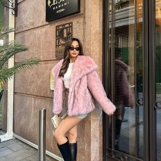 Pembe Lolita Kürk Premium