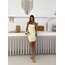 Bershk Straplez Sarı Elbise