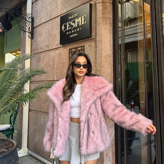 Pembe Lolita Kürk Premium