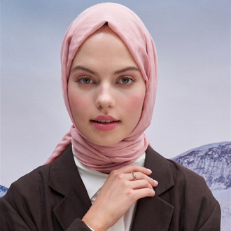 Fasone Modal Jakar Şal - Pudra 