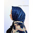 Lux İthal Marka %100 Vual İpek Şal - Night Blue