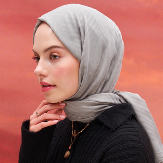 Fasone Modal Jakar Şal - Light Grey 