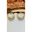Çelik Halkalı Yuvarlak Silver Küpe
