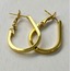 Gold Halka Karo Küpe 