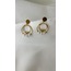 İncili Gold Küpe