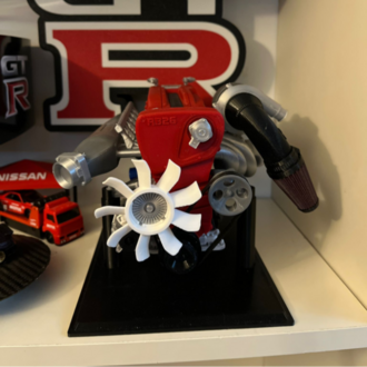 3D Baskı Nissan Skyline RB26 Motor
