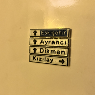 Kızılay Tabelası Magnet 
