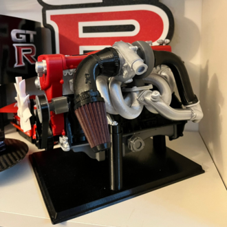3D Baskı Nissan Skyline RB26 Motor