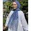 Kesme jakar şal indigo
