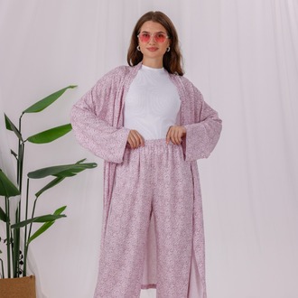 Aybem Rose Organik Pamuklu Kimono Takımı