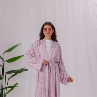 Aybem Rose Organik Pamuklu Kimono Takımı