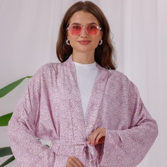 Aybem Rose Organik Pamuklu Kimono Takımı
