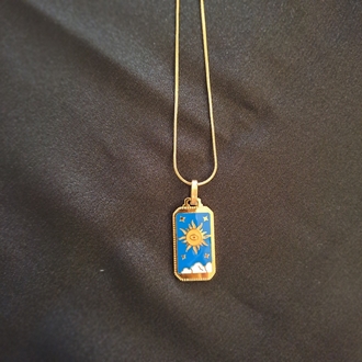 316L Çelik Tarot Model Kolye 