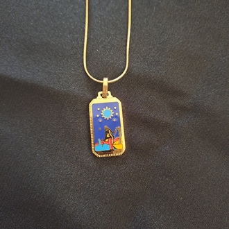 316L Çelik Tarot Model Kolye 