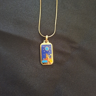316L Çelik Tarot Model Kolye 