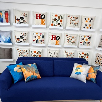 3+3 Jakar Kumaş SAKS MAVİSİ