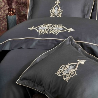 Ecocotton Alya Çift Kişilik Nevresim Takımı Antrasit 200*220 cm