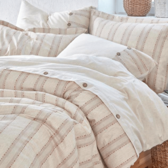 Ecocotton Delfin Pamuk Keten Çift Kişilik Terra Nevresim Takımı