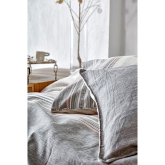 Ecocotton Dila Çift Kişilik Bej-Yeşil Nevresim Takımı