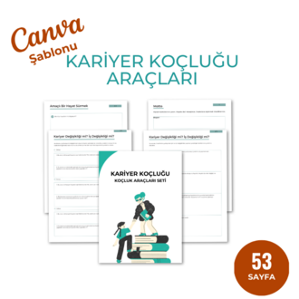 Kariyer Koçluğu Koçluk Araçları Seti (Canva Şablonu + PDF)