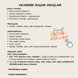 Öğrenci Koçluğu Akademik Başarı Araçları