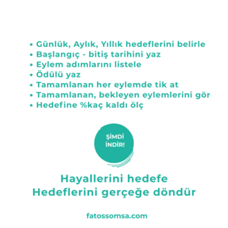 Performas Göstergeli Hedef E-Takip E-Tablosu, Yıllık Aylık Hedefler