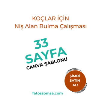 Koçlar için NİŞ ALAN BULMA Çalışması (Canva Şablonu + PDF)