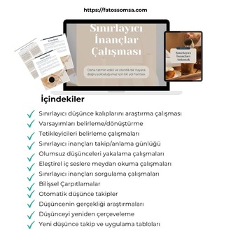 Sınırlayıcı İnançlar Çalışması (Canva Şablonu + PDF)