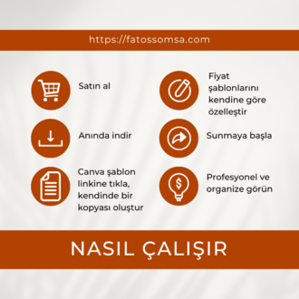 Koçlar için Fiyatlandırma Şablonları (Canva Şablonu)