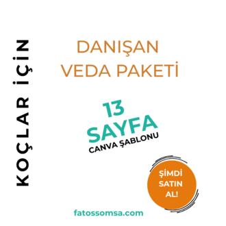 Koçlar için Danışan Veda Paketi (Canva Şablonu + PDF)