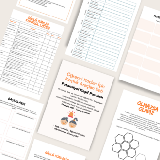 Mega Öğrenci Koçluğu Paketi: Canva Şablonu + PDF