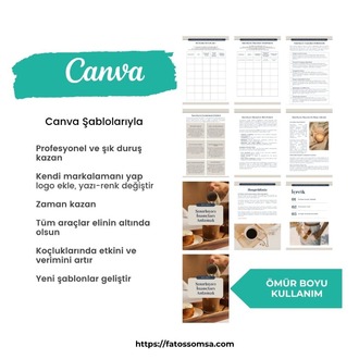 Sınırlayıcı İnançlar Çalışması (Canva Şablonu + PDF)
