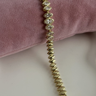 14k gold göz model bileklik