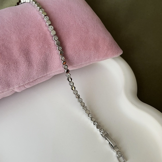 Petek model silver bileklik