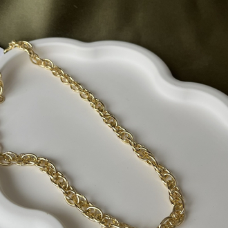 Gold geçme zincirler kolye