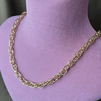 Gold geçme zincirler kolye