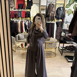 Kahve marka model tencel takım