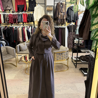Kahve marka model tencel takım