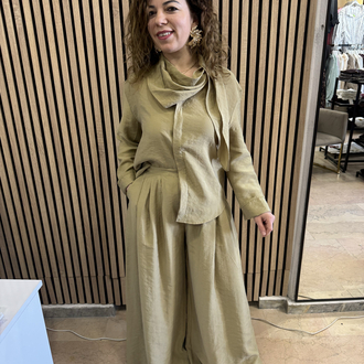  Yeşil Marka model tencel takım 