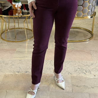 Bordo kesik paça Jean