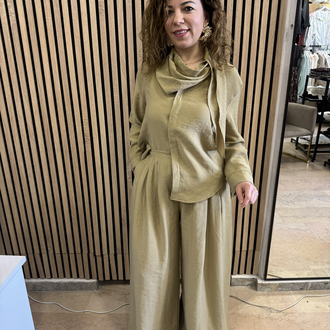  Yeşil Marka model tencel takım 