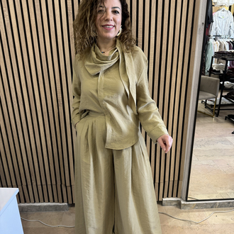  Yeşil Marka model tencel takım 