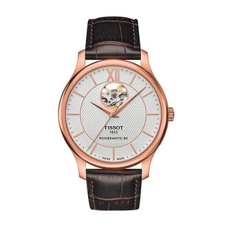 Tissot Tradition Powermatic 80 Open Heart T0639073603800 Erkek Kol Saati T063.907.36.038.00