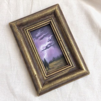 Violet Thunder | Orijinal Yağlı Boya