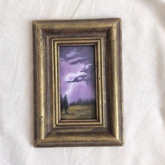 Violet Thunder | Orijinal Yağlı Boya