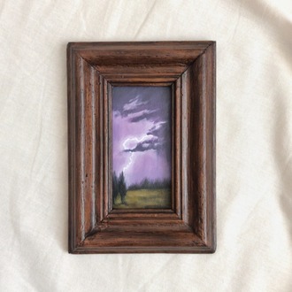 Violet Thunder | Orijinal Yağlı Boya
