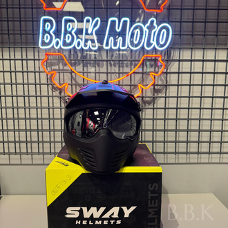 SWAY 726X TOKYO MODÜLER KASK MAT BLACK