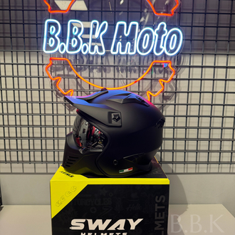 SWAY 726X TOKYO MODÜLER KASK MAT BLACK