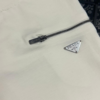 Prada Premium Fermuar Detaylı Premium T-shirt